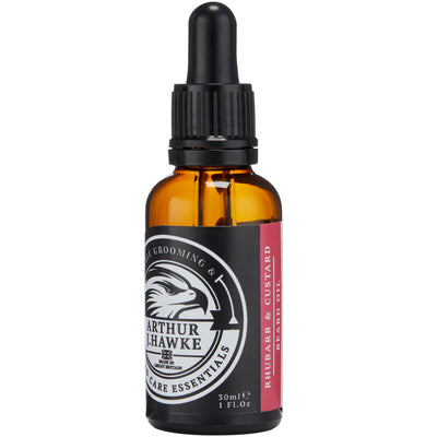 Arthur J Hawke Rhubarb & Custard Beard Oil | Beard Balm | Beard Care